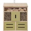 Hôtel à insectes artisanal géant en bois naturel
