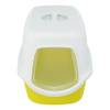 Maison de toilette pour chat avec couvercle jaune