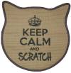 Tapis griffoir tête chat&chaton 43 x 43 cm