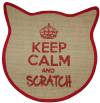 Tapis griffoir tête chat&chaton 43 x 43 cm