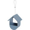 Mangeoire cabane gris orage pour oiseau