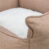 Panier chien beige déhoussable et lavable
