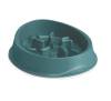 Gamelle antidérapante pour chien glouton slow feeder verte
