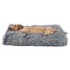 Coussin épais déhoussable et lavable pour chien en peluche