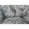 Coussin rond pour chien et chat Yelina, peluche poil long 55 cm