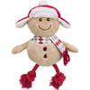Peluche de Noël Bonhomme en pain d'épices en coton 34 cm pour chien