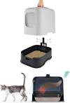Maison de toilette Rotho Biala avec filtre et pelle pour Chat
