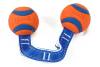 Balle ultra résistante Duo Tug pour chien, pour tirer et lancer