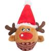 Peluche pour chat renne de Noël avec hochet