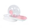 Fontaine à eau pour chat sans fil sans électricité croquettes Snail Rose
