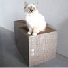 Griffoir en carton hauteur différente Freya I Love Happy Cats pour Chat