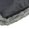 Coussin orthopédique mémoire de forme déhoussable gris pour chien