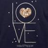 Milk & Pepper T-shirt spécial bouledogue Heloise Love bleu marine pour Chien