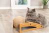 Griffoir en jute avec balle et rampe pour chat