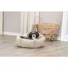 Panier confort pour petit chien, chien moyen et chiot sable 50 cm