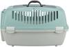 Cage de transport chat chien Capri 3 Open gris clair et sauge