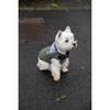 Manteau Finlande à col en fausse fourrure vert de gris pour chien