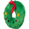 Jouet de Noël pour chien - Couronne de Noël en peluche
