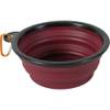 Gamelle souple en silicone rouge pour chien et chat