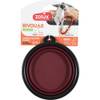 Gamelle souple en silicone rouge pour chien et chat