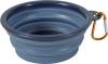 Gamelle souple en silicone bleue pour chien et chat