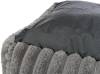 Lit pour chien gris en peluche douce et velours
