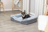 Lit orthopédique gris pour chien