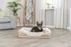 Lit orthopédique beige pour chien