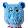 KONG Peluche Holiday Knots Belly Hippo pour Chien