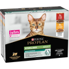 PRO PLAN Sachet fraîcheur Multi variété Bœuf & Poulet en Sauce Chat Stérilisé 10 x 85 g