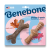 Benebone Jouet à mâcher pack puppy Maplestick-Zaggler bacon pour Chien