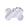 Médaille os chrome personnalisable pour chien et chat