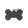 Médaille os personnalisable Bronx motif losange pour chien et chat