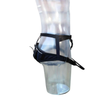 Ceinture baudrier aircross noire pour canicross, skijoring, canirando pour Chien