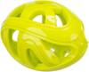 Balle perforée ovale en TPE pour chien 11 cm lime