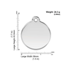 Médaille motif papillon rose clair pour chien et chat