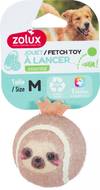 Zolux balle sonore paresseux pour chien en tissu recyclé