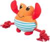 Jouet peluche crabe sonore pour chien