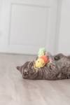 Jouet oiseau frétillant interactif rechargeable pour chat