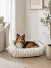 Panier rectangulaire MYSA écru pour chien Mon Ami Luki