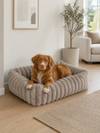 Panier rectangulaire MYSA taupe pour chien Mon Ami Luki