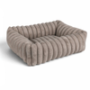 Panier rectangulaire MYSA taupe pour chien Mon Ami Luki