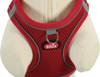 Harnais chien Zolux Mesh rouge réglable et respirant