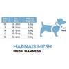 Harnais pour chien Mesh vert Zolux réfléchissant