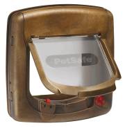 Chatière de luxe magnétique brun 4 positions PetSafe pour Chien et Chat