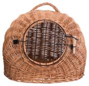 Panier igloo osier avec grillage taille M pour chat