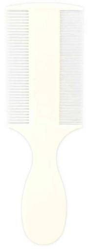 Peigne anti-puces double face avec manche pour chien et chat