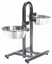 Support gamelle double barre XL pour chien