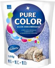 Perlinette Litière Pure Color bleu pour Chat