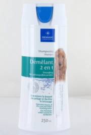 Shampoing démêlant 2 en 1 pour chien